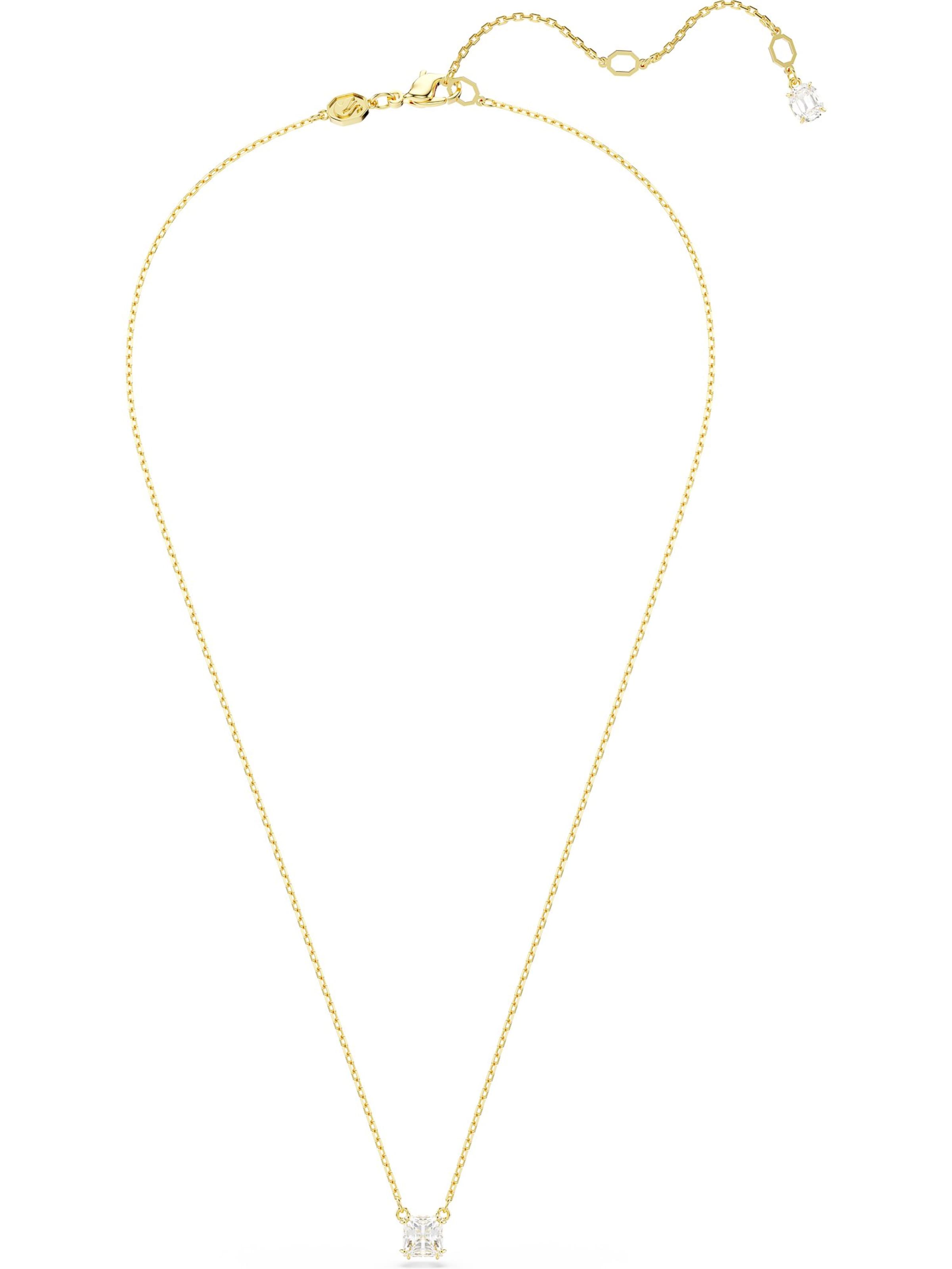 Swarovski Necklace in Gold: front