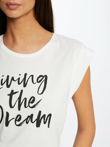 Morgan - Camiseta 'DREAM' en blanco