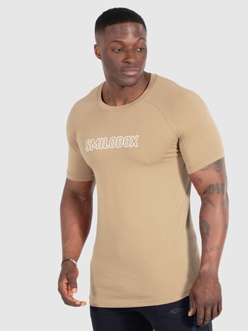 T-Shirt 'Timmy' Smilodox en beige