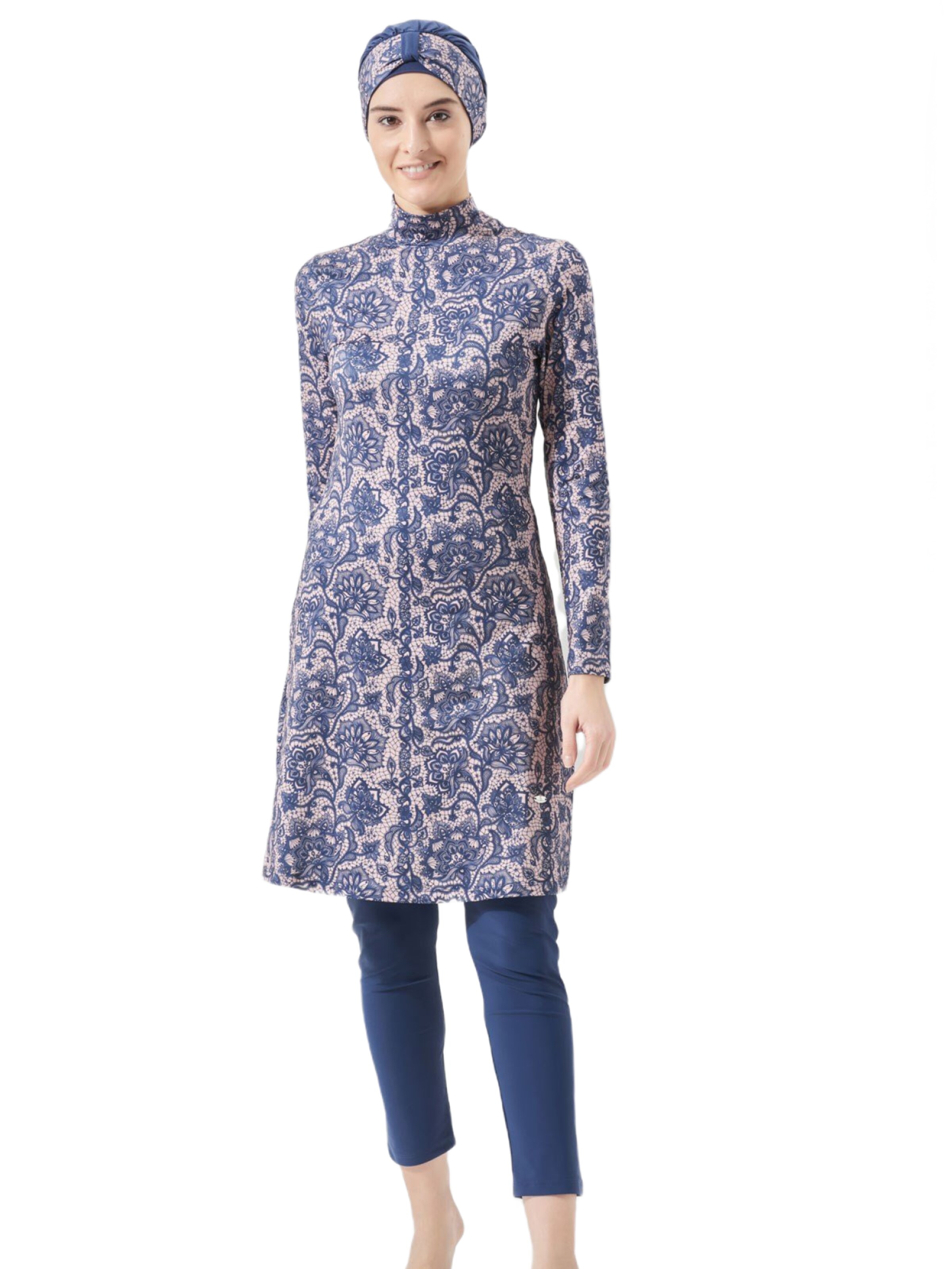 C&City Swimsuit in Blue: front