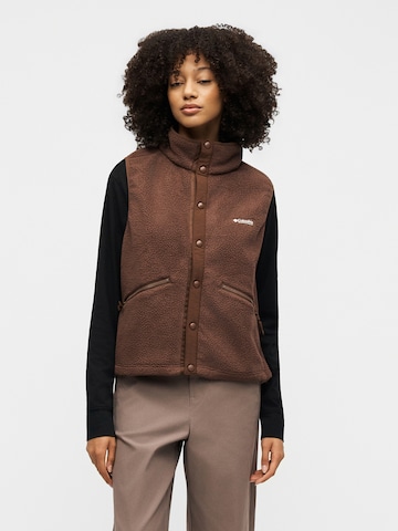 Gilet sportivo 'Helvetia™' di COLUMBIA in marrone: frontale