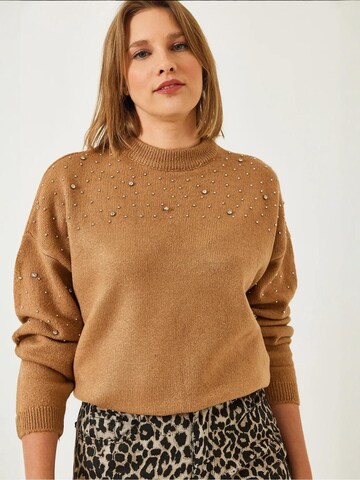 Bianco Lucci Kampsun 'Pullover', värv pruun