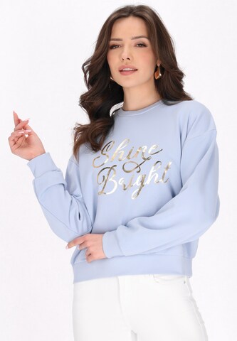Sweat-shirt 'Fashion Look' faina en bleu : devant