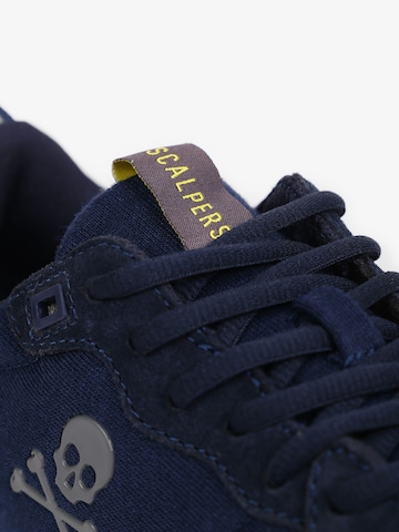 Sneaker bassa 'Skull' di Scalpers in blu