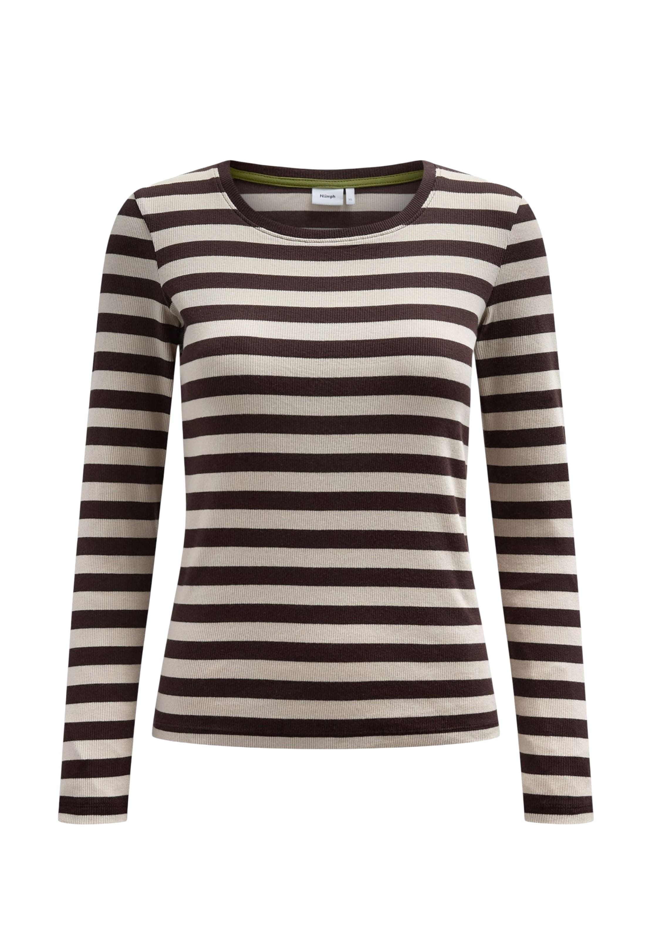 Tricou 'MIXIE' de la NÜMPH pe maro: față