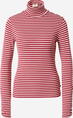 LEVI'S ® Pullover 'Ruched Turtleneck' in Rot: predná strana