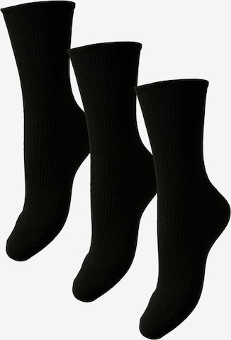 PIECES Κάλτσες 'MARTA' σε μαύρο: μπροστά