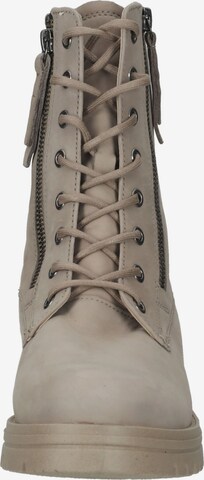 GABOR Lace-Up Ankle Boots in Beige