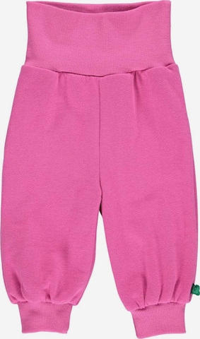 Pantalon '' Fred's World by GREEN COTTON en rose : devant