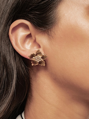 Orecchini 'Sunburst Flower Stud' di Hey Happiness in oro