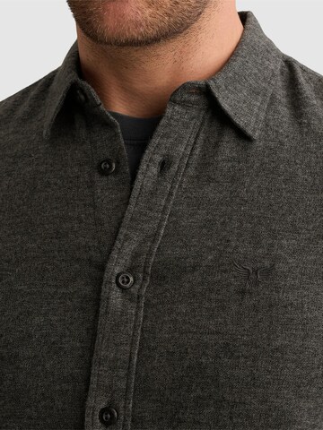 PME Legend Regular Fit Skjorte 'Shirt in 100% cotton with embroidered logo' i sort