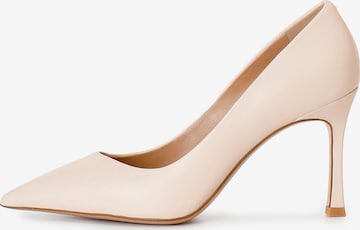 CAFè NOIR Pumps in Beige: voorkant