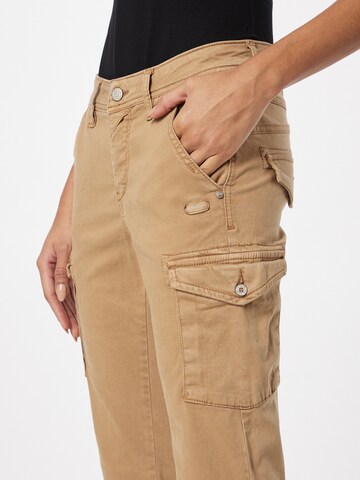 Gang - Slimfit Pantalón vaquero cargo 'AMELIE' en marrón