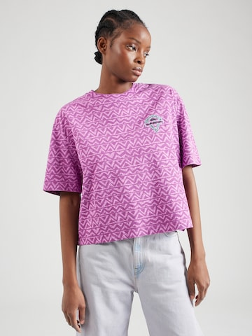 T-shirt QUIKSILVER en violet : devant