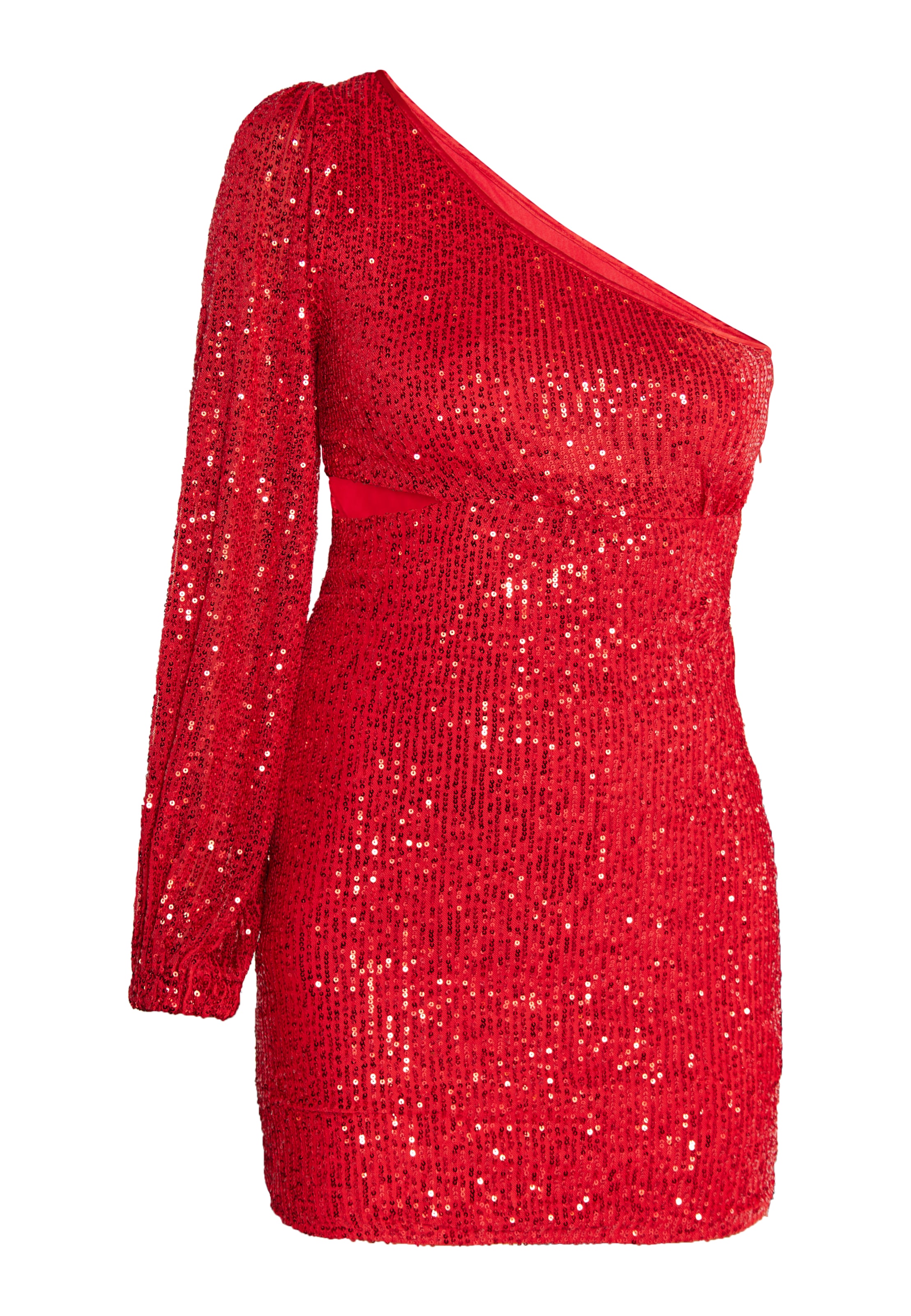 raudona faina Kokteilinė suknelė 'Imane': priekis