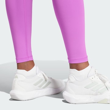 ADIDAS PERFORMANCE Skinny Sports trousers 'Optime Essentials' in Purple