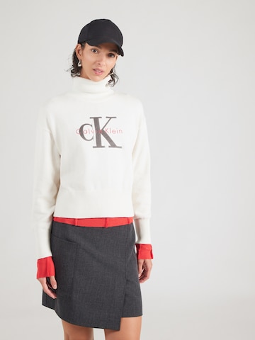 Pullover di Calvin Klein Jeans in bianco: frontale
