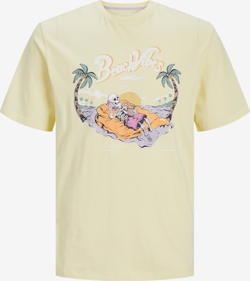 JACK & JONES T-shirt 'ZION' i gul: framsida