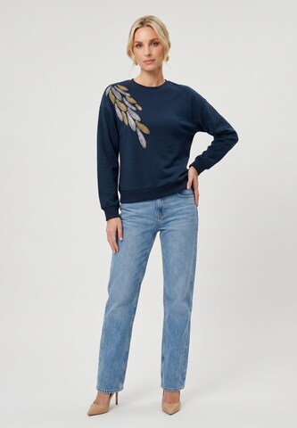 Anna Field - Sudadera 'FEATHER' en azul