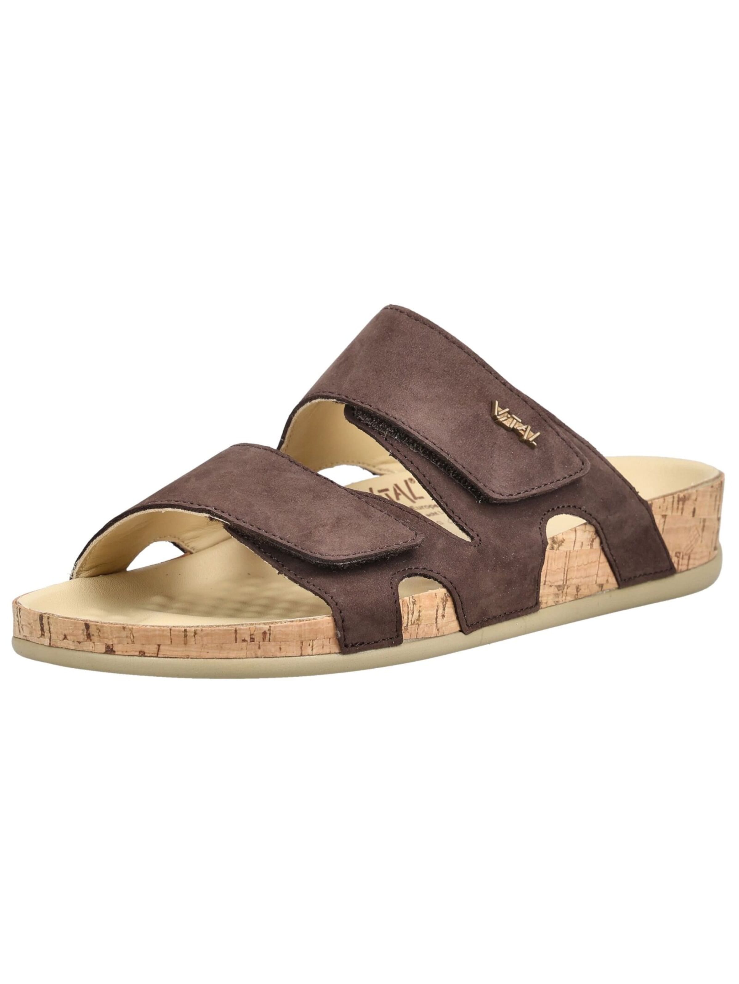vital Mules in Brown: front