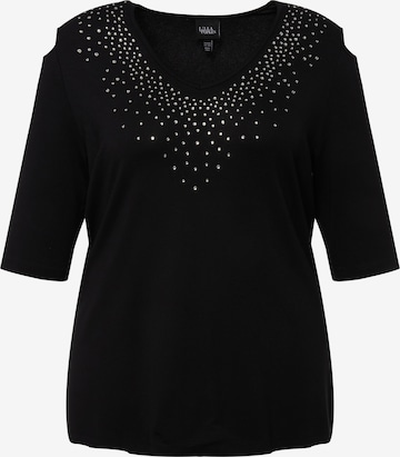 Ulla Popken Shirt in Black: front