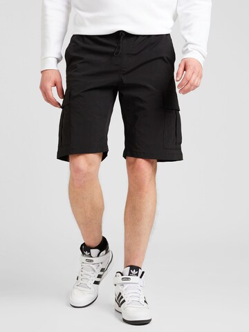 JACK & JONES Regular Cargo Pants 'GORDON' in Black: front