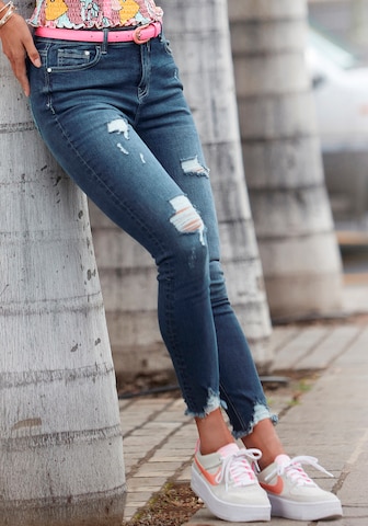 Skinny Jean BUFFALO en bleu : devant