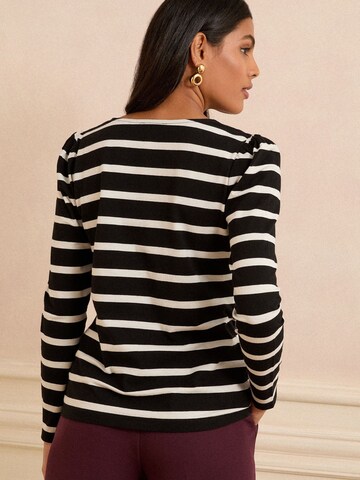 Chemisier love & roses en noir