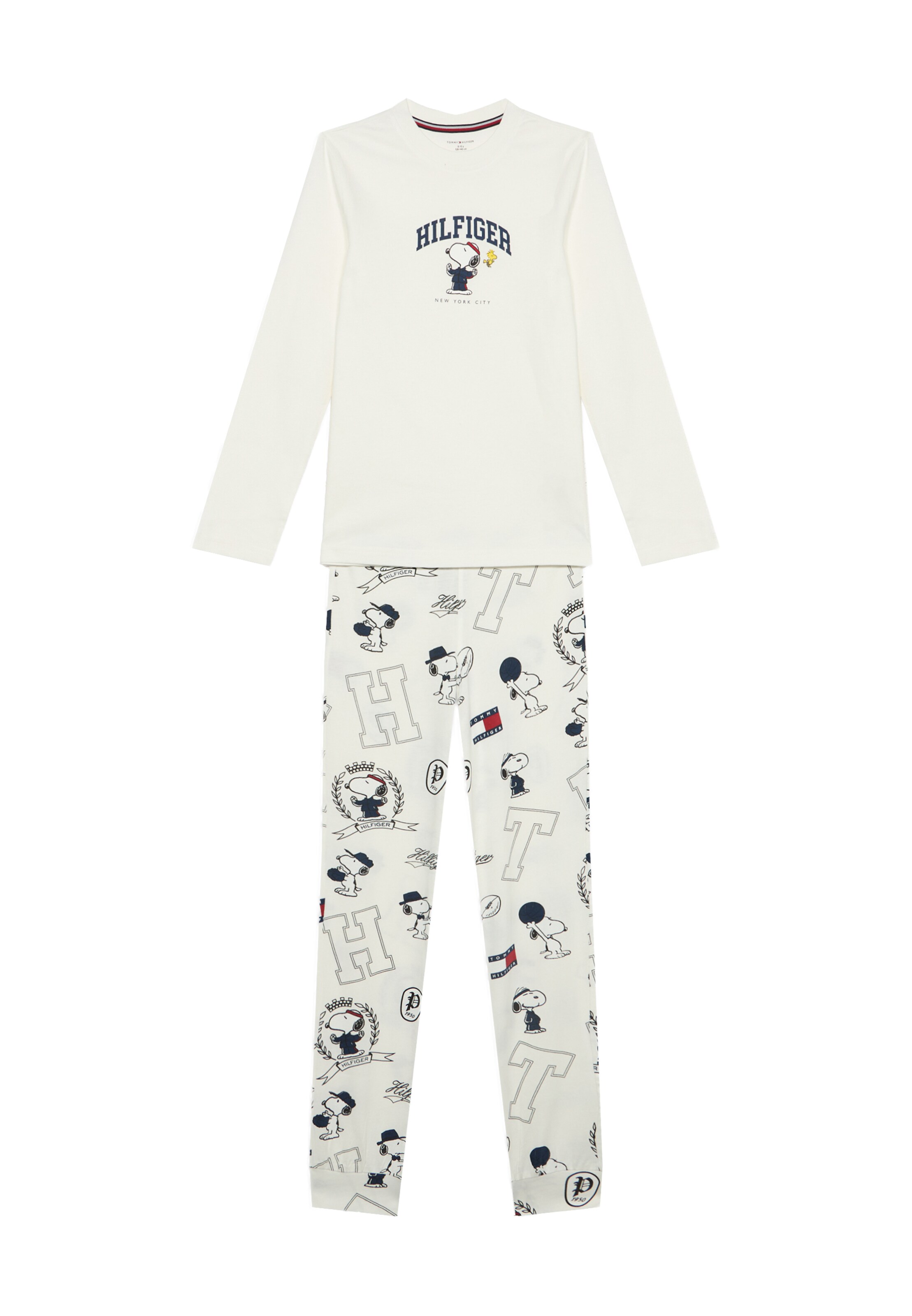 Tommy Hilfiger UnderwearPidžama set 'SNOOPY' - bijela boja: prednji dio