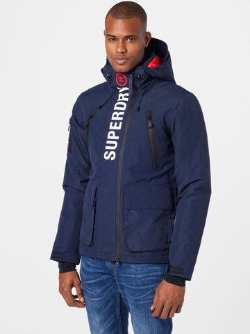 Superdry Snow Jacke 'Ultimate Rescue' in Blau: predná strana