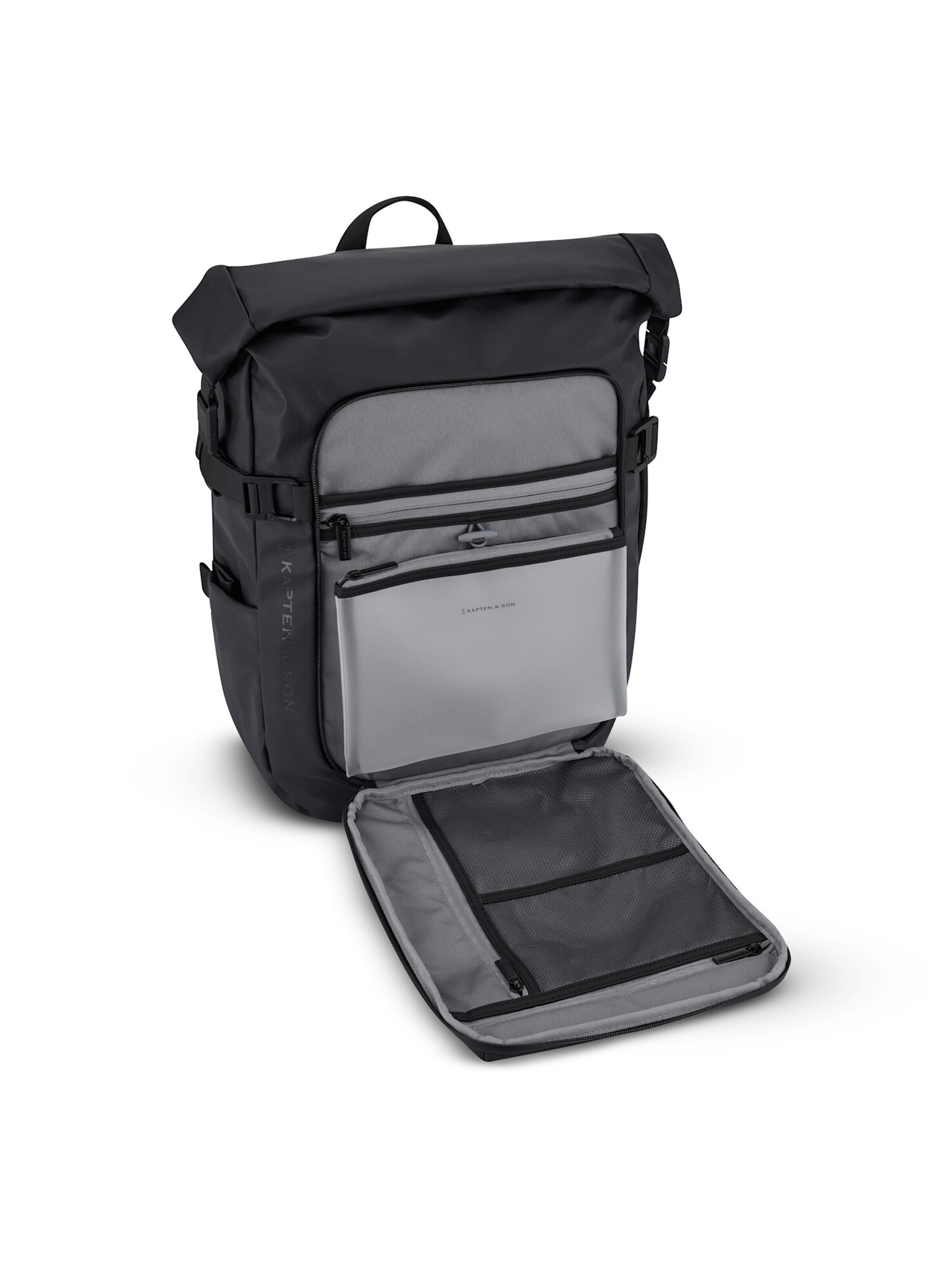 Kapten & Son Rucksack 'Lisbon Pro'‌‌‌ in Schwarz