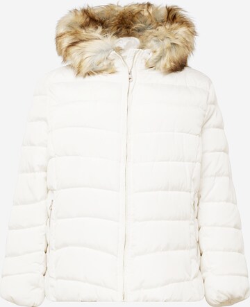 Veste d’hiver ONLY Carmakoma en blanc : devant