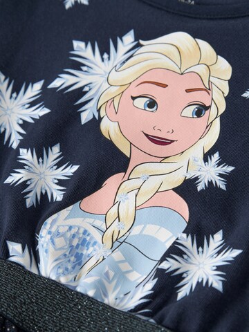 NAME IT Dress 'Disney Frozen Nmfosimi Midikleid Puffärmel' in Blue
