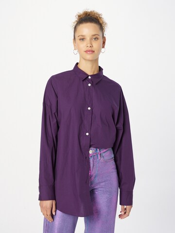 Monki Blouse in Purple: front