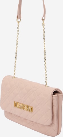 Love Moschino Crossbody Bag in Beige: front