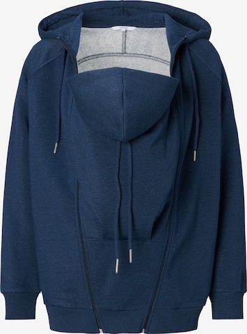 Noppies Zip-Up Hoodie 'Ord' in Blue: front