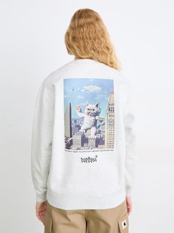 Carhartt WIP Tréning póló 'Wiptopia' - szürke: elől