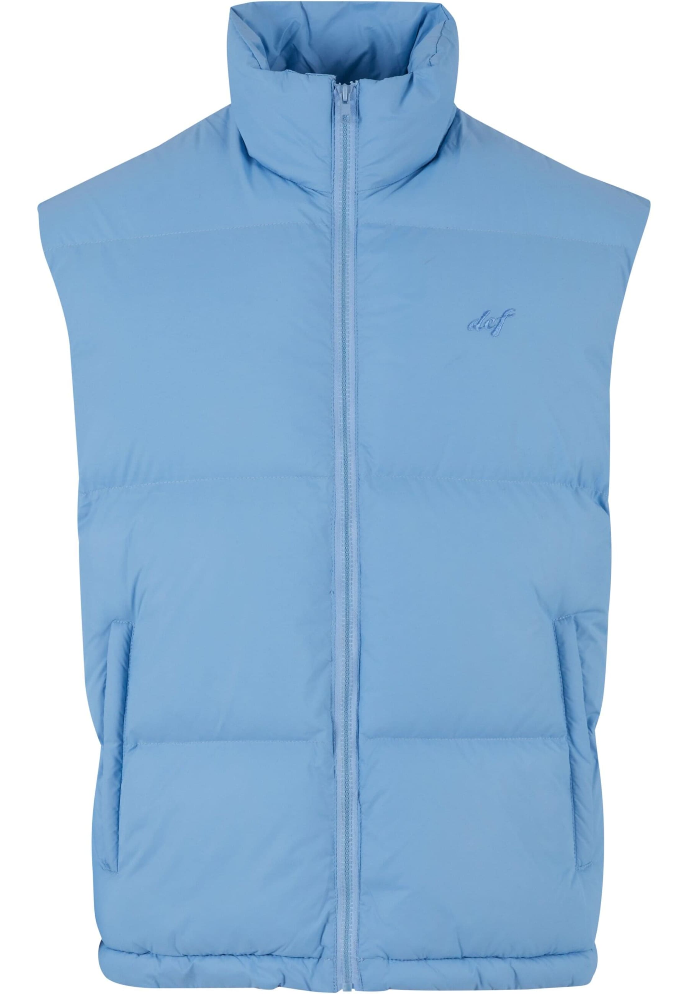 DEF Vest i blå: forside