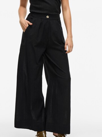 Wide Leg Pantalon 'VIEtni' VILA en noir