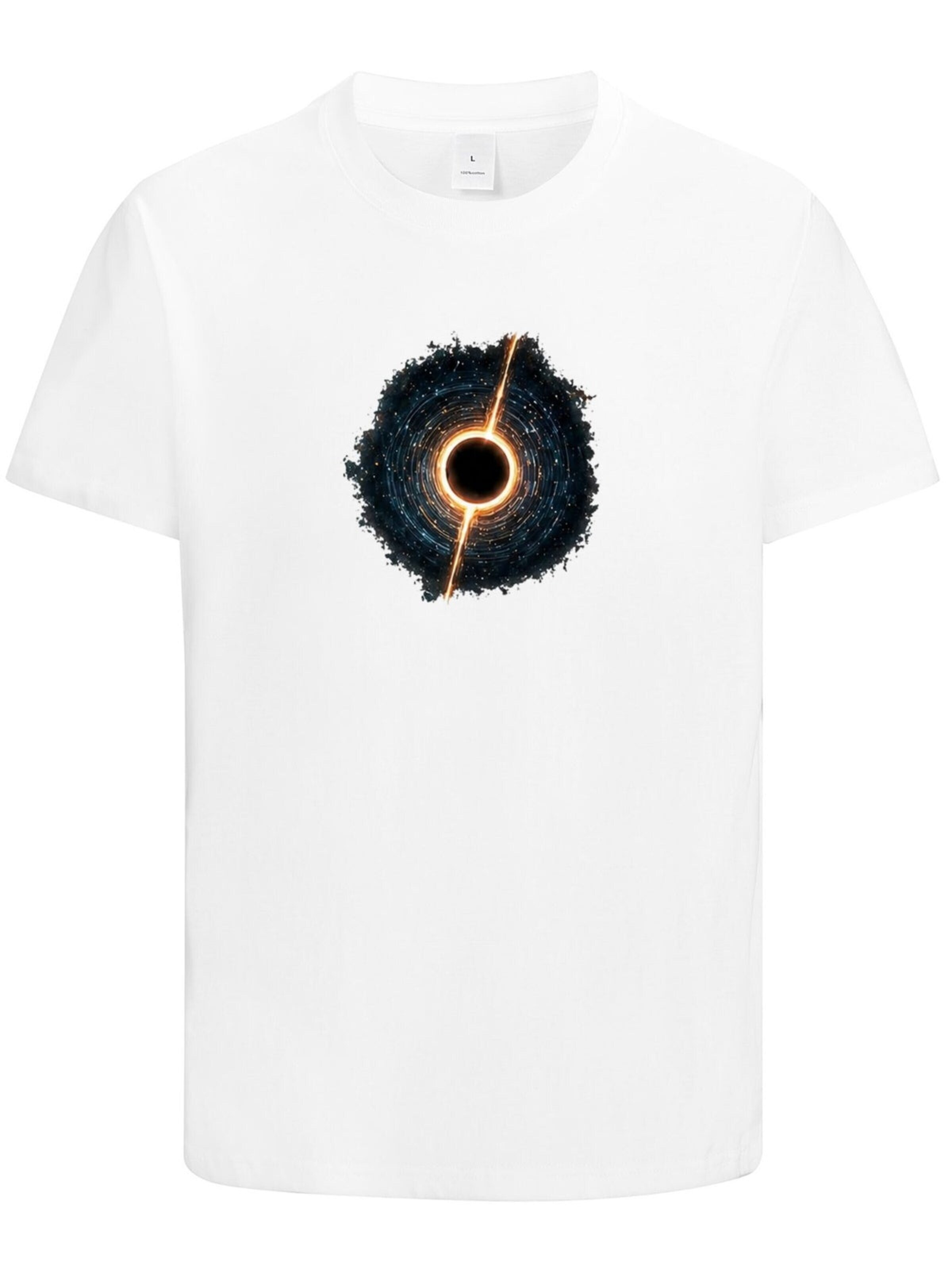 HUSKSWARE Shirt 'Herren T-Shirt mit abstraktem Grafikprint' in White: front