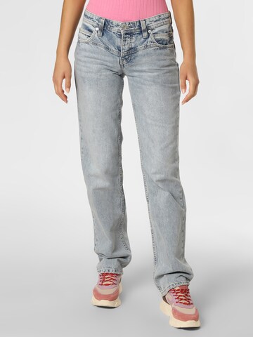 Free People Regular Jeans in Blauw: voorkant