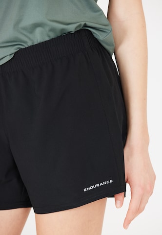 ENDURANCE Regular Workout Pants 'Potis' in Black