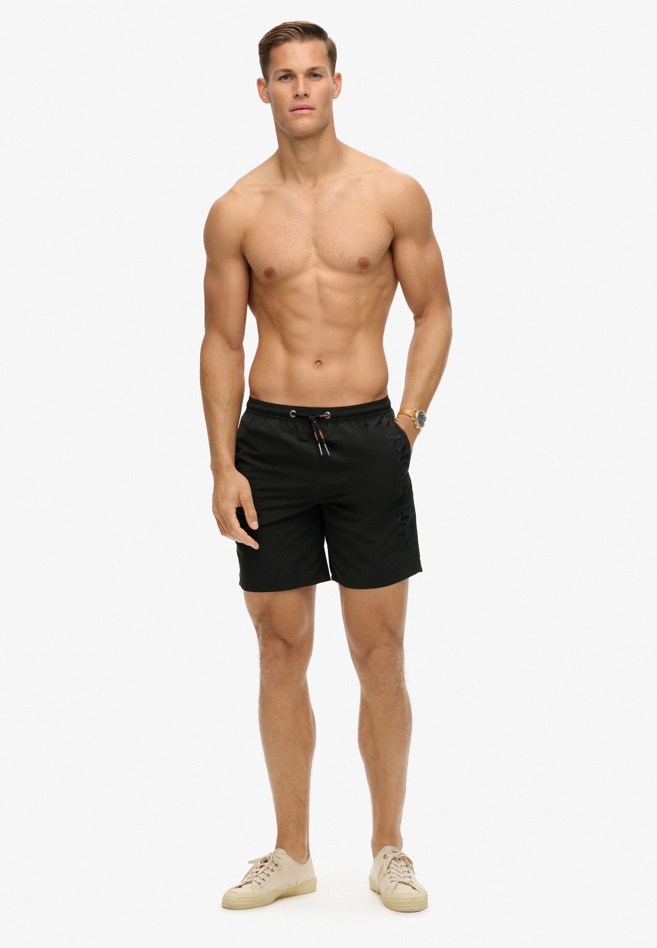 Superdry Badshorts i svart