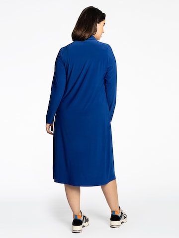Yoek Shirt Dress 'Dolce' in Blue