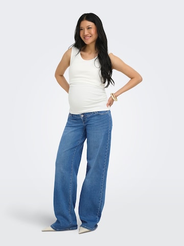 Only Maternity Wide leg Jeans in Blauw