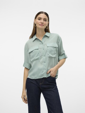 VERO MODA Bluse 'VMFabiana' i grøn: forside