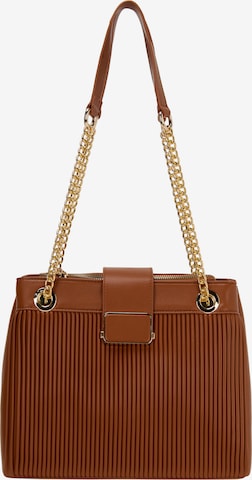 NAEMI - Mala de ombro 'Back To Office' em castanho: frente