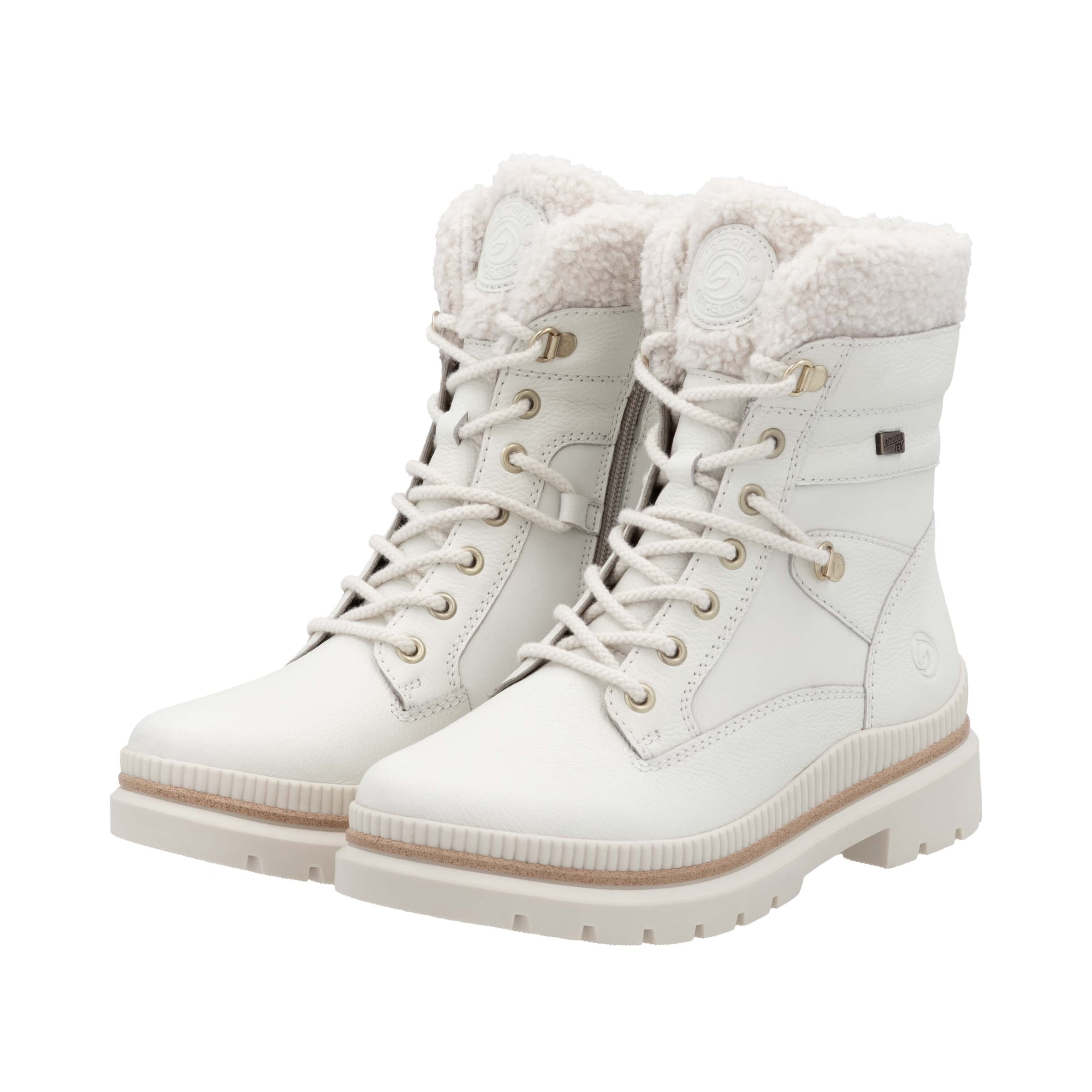 REMONTE Schnürstiefelette in Weiß