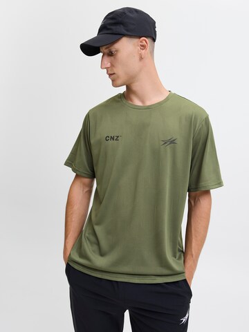 žalia JACK & JONES Marškinėliai 'JCOCNZ PARIS'