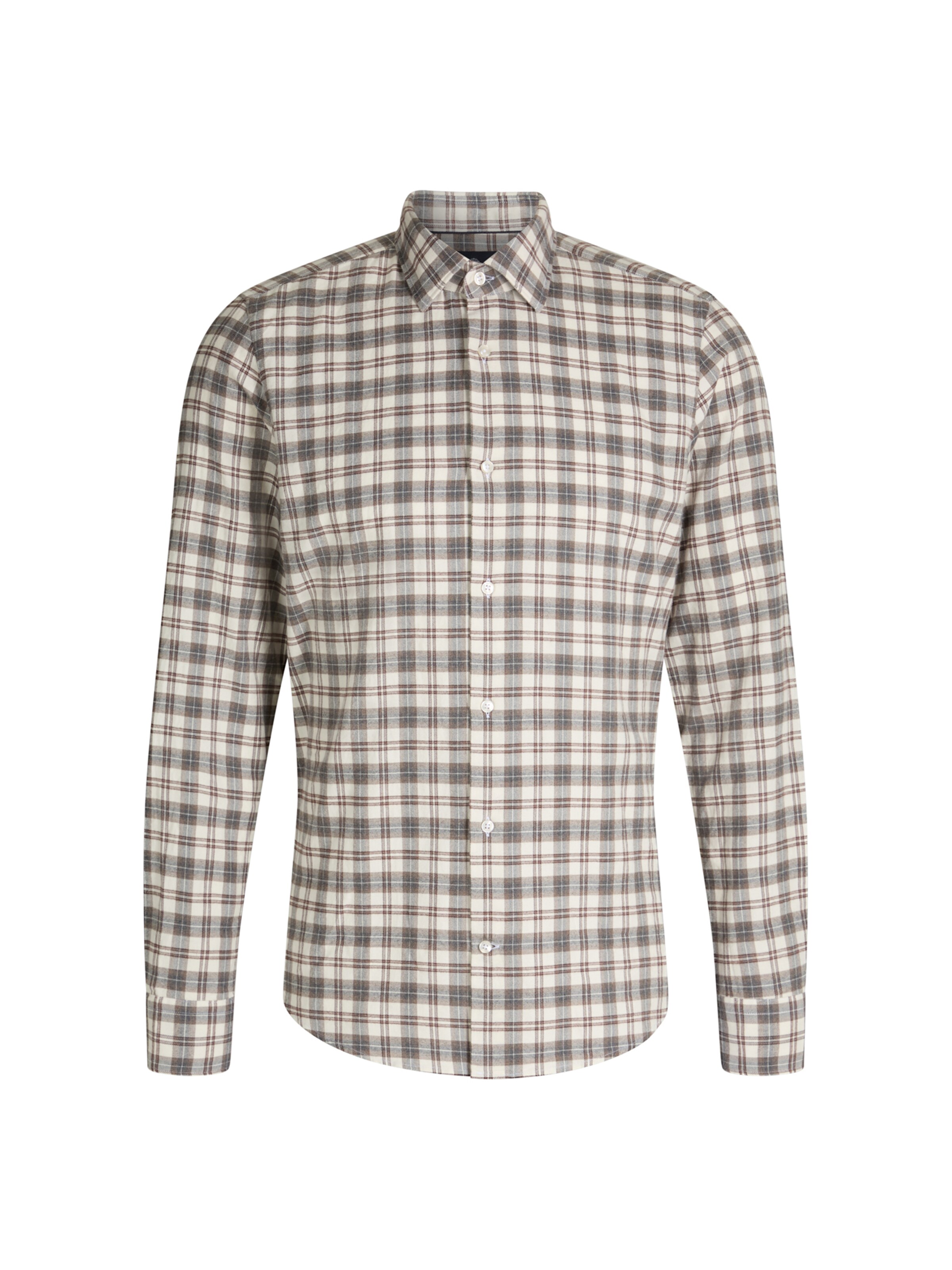 JOOP! Slim fit Overhemd 'Parris' in Grijs: voorkant